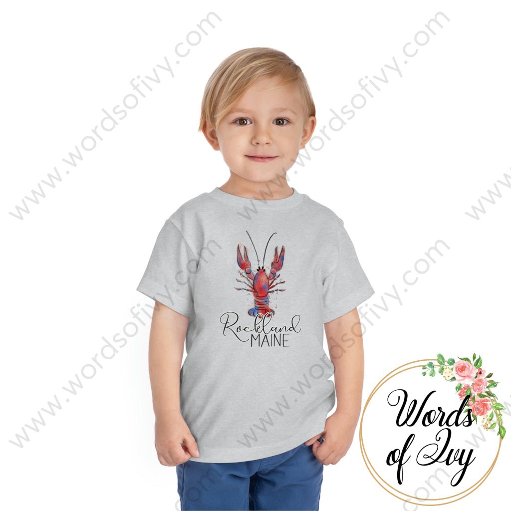 Toddler Tee - Bright Lobster Maine 221202003 Kids Clothes