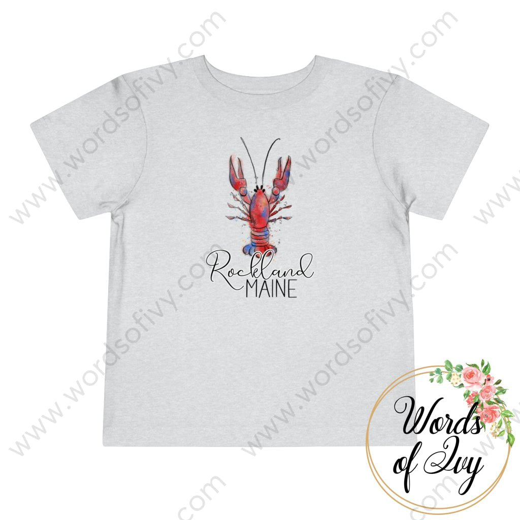 Toddler Tee - Bright Lobster Rockland Maine 221202001 | Nauti Life Tees