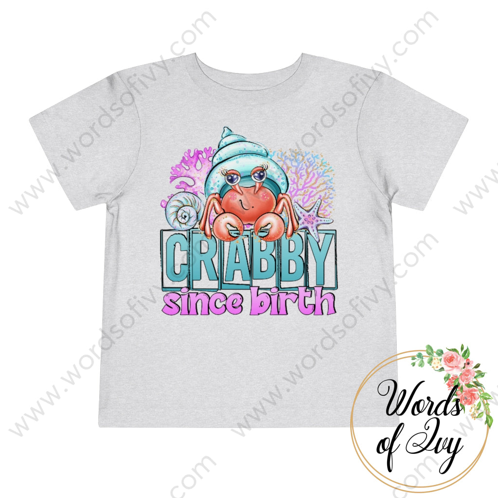 Toddler Tee - Crabby Since Birth 220519002 Athletic Heather / 2T Kids Clothes