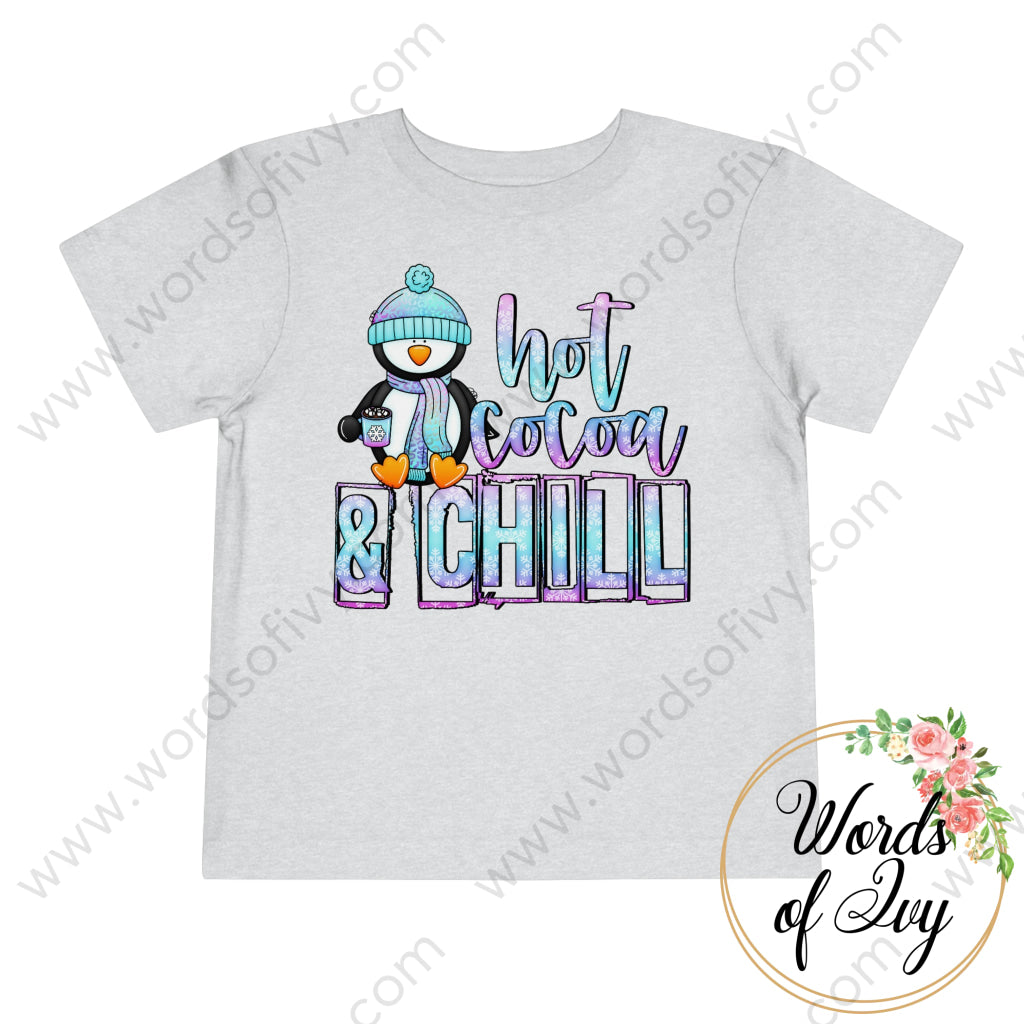 Toddler Tee - Hot Cocoa and Chill Penguin 220122001 | Nauti Life Tees