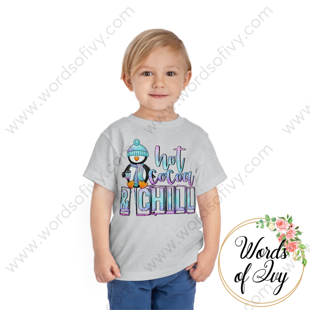 Toddler Tee - Hot Cocoa and Chill Penguin 220122001 | Nauti Life Tees