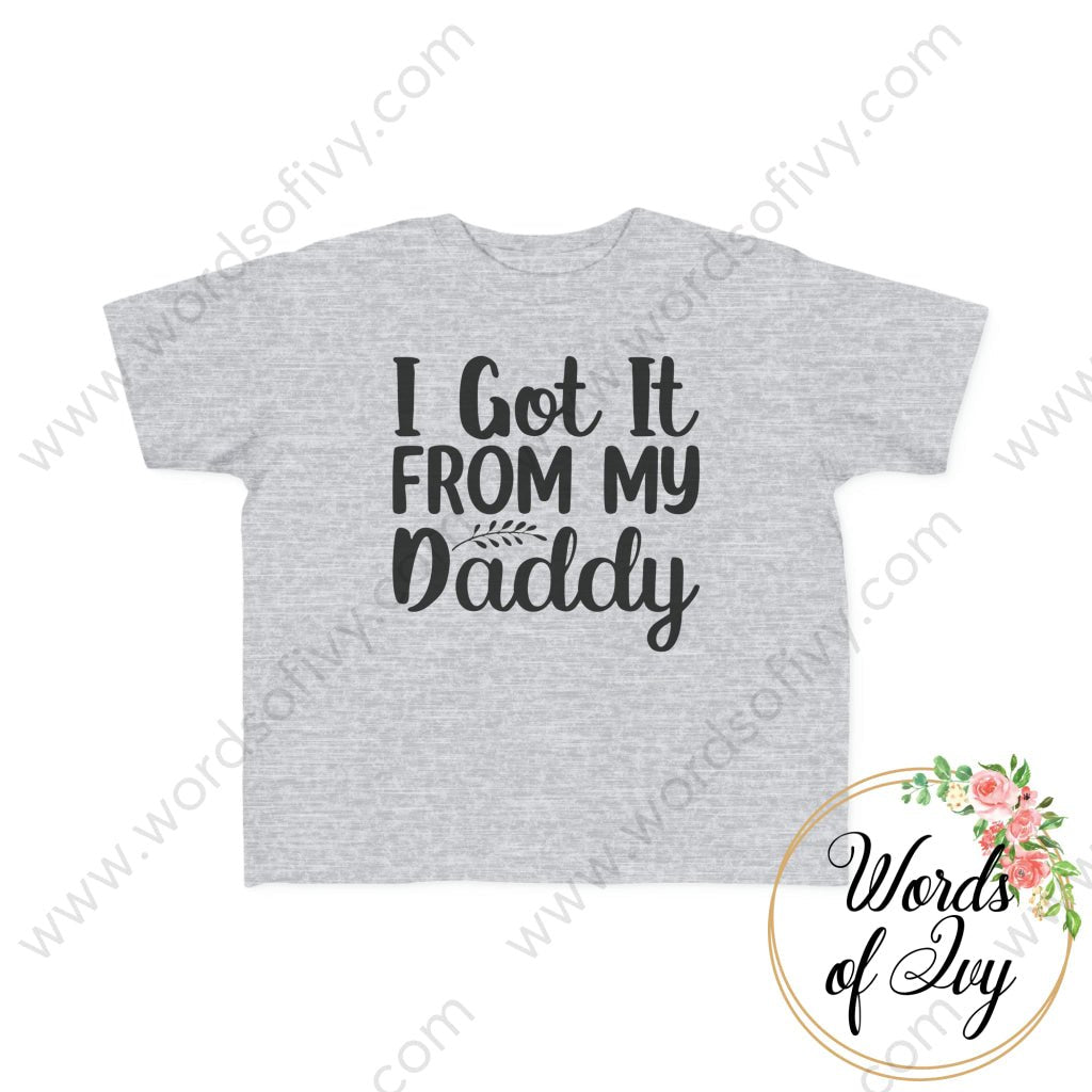 Toddler Tee - I Got It From My Daddy Heather / 2T Kids Clothes