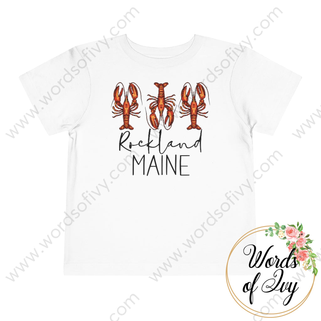 Toddler Tee - Lobster Rockland Maine 220809002 White / 2T Kids Clothes