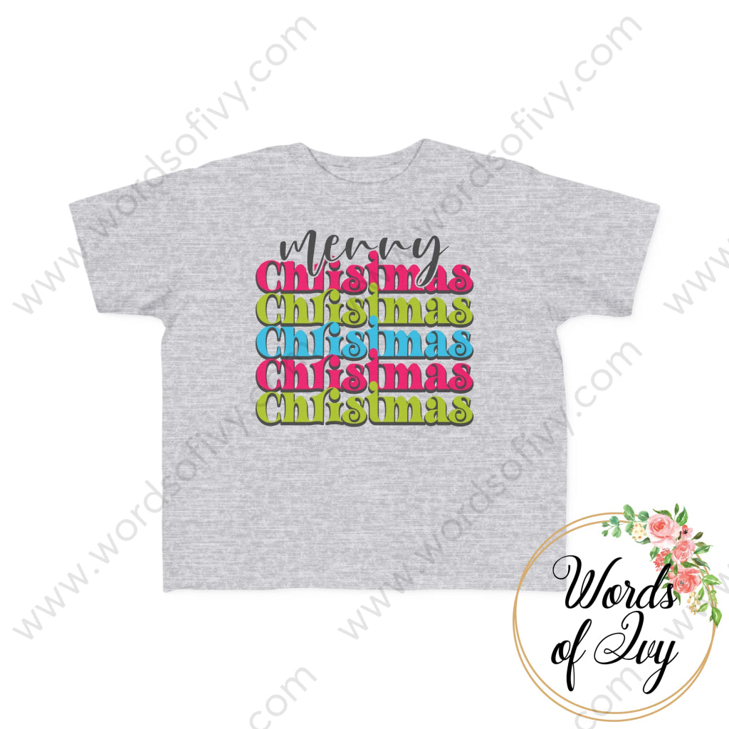 Toddler Tee - Merry Christmas 221123119 Heather / 2T Kids Clothes