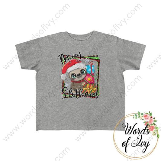 Toddler Tee - Merry Slothmas 230703096 Heather / 2T Kids Clothes
