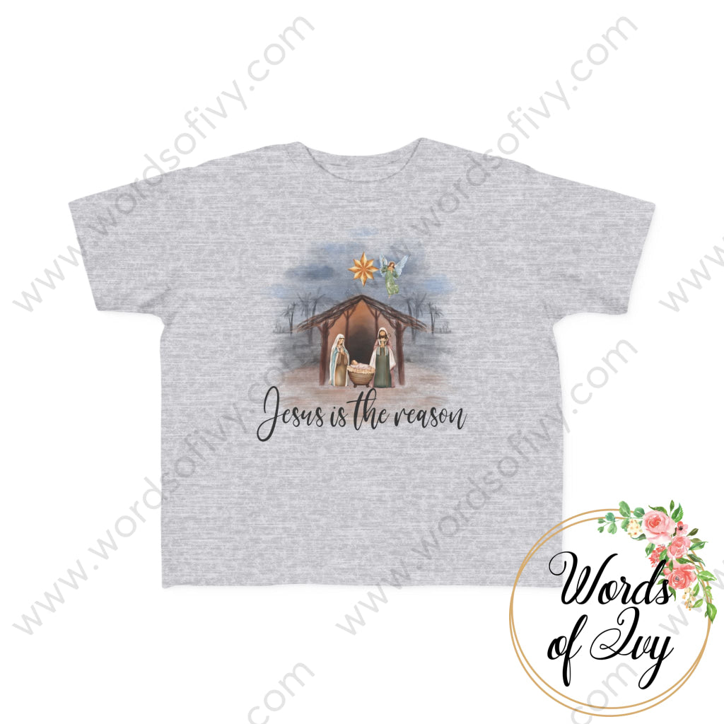 Toddler Tee - Nativity Jesus Is The Reason 220926002 Heather / 2T Kids Clothes