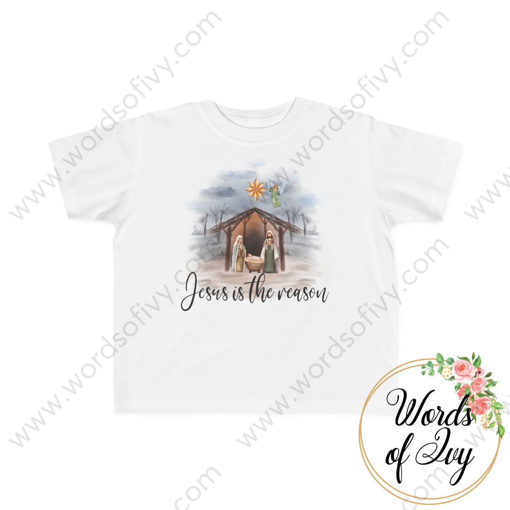 Toddler Tee - Nativity Jesus Is The Reason 220926002 White / 2T Kids Clothes