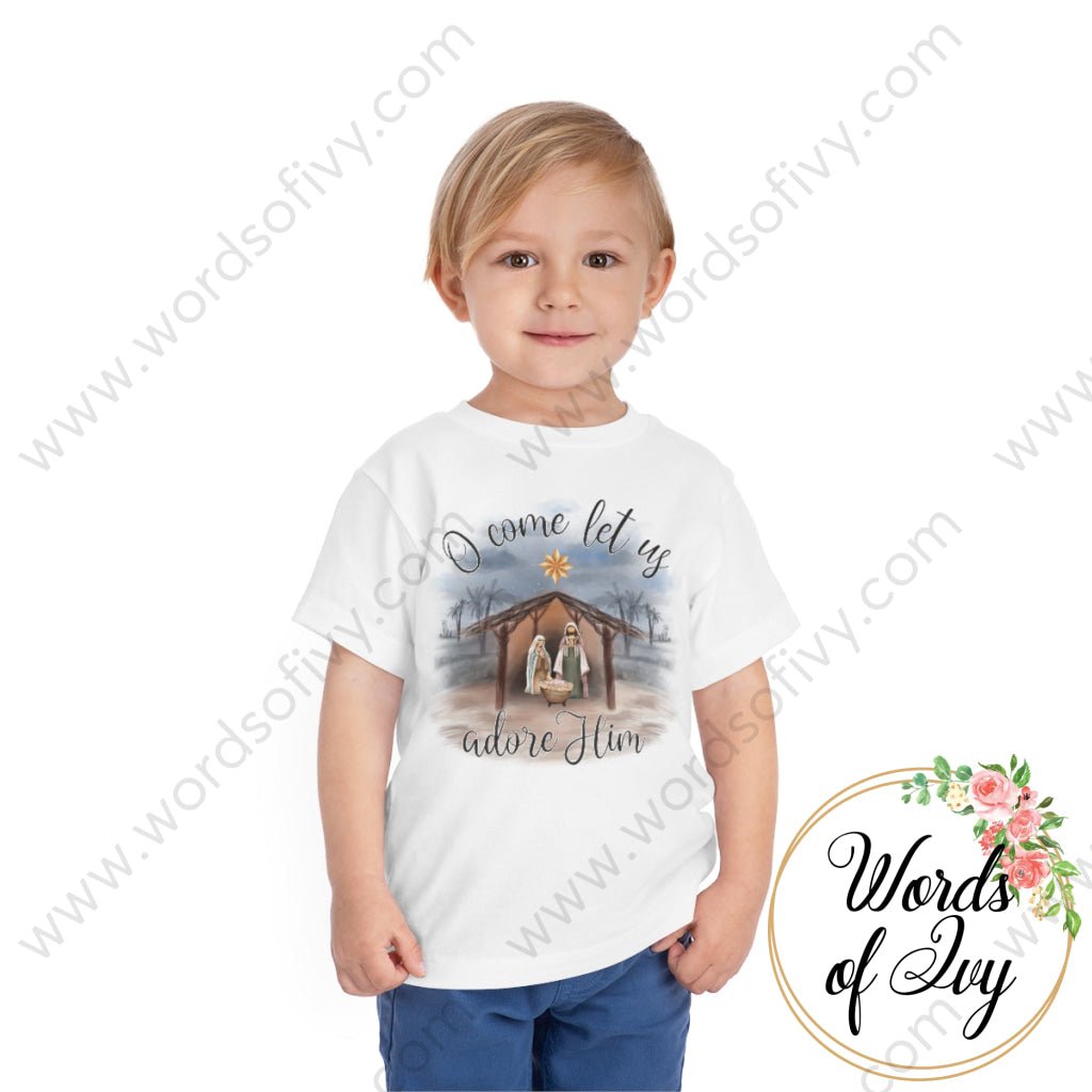 Toddler Tee - O Come Let Us Adore Him 221022004 Kids Clothes