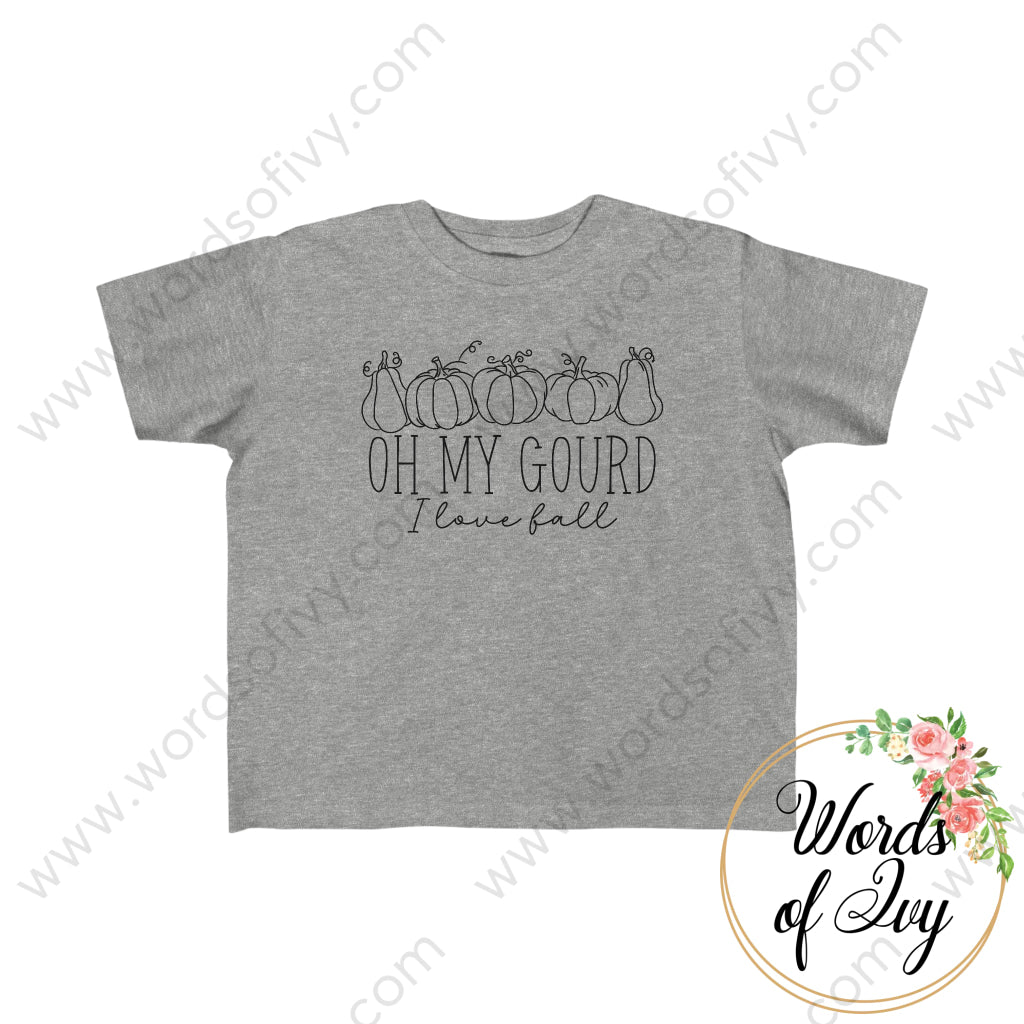 Toddler Tee - Oh My Gourd I Love Fall 230906011 Heather / 3T Kids Clothes