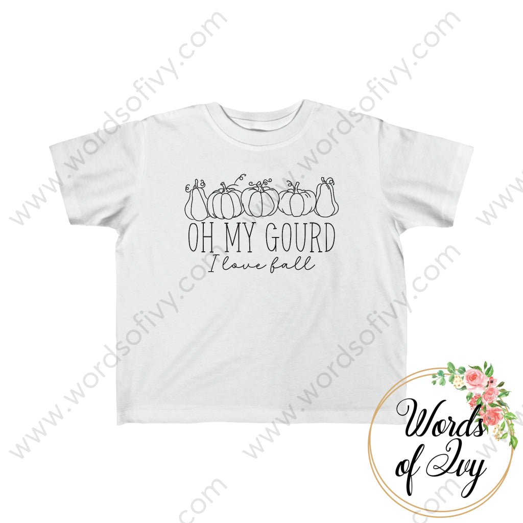 Toddler Tee - Oh My Gourd I Love Fall 230906011 White / 2T Kids Clothes