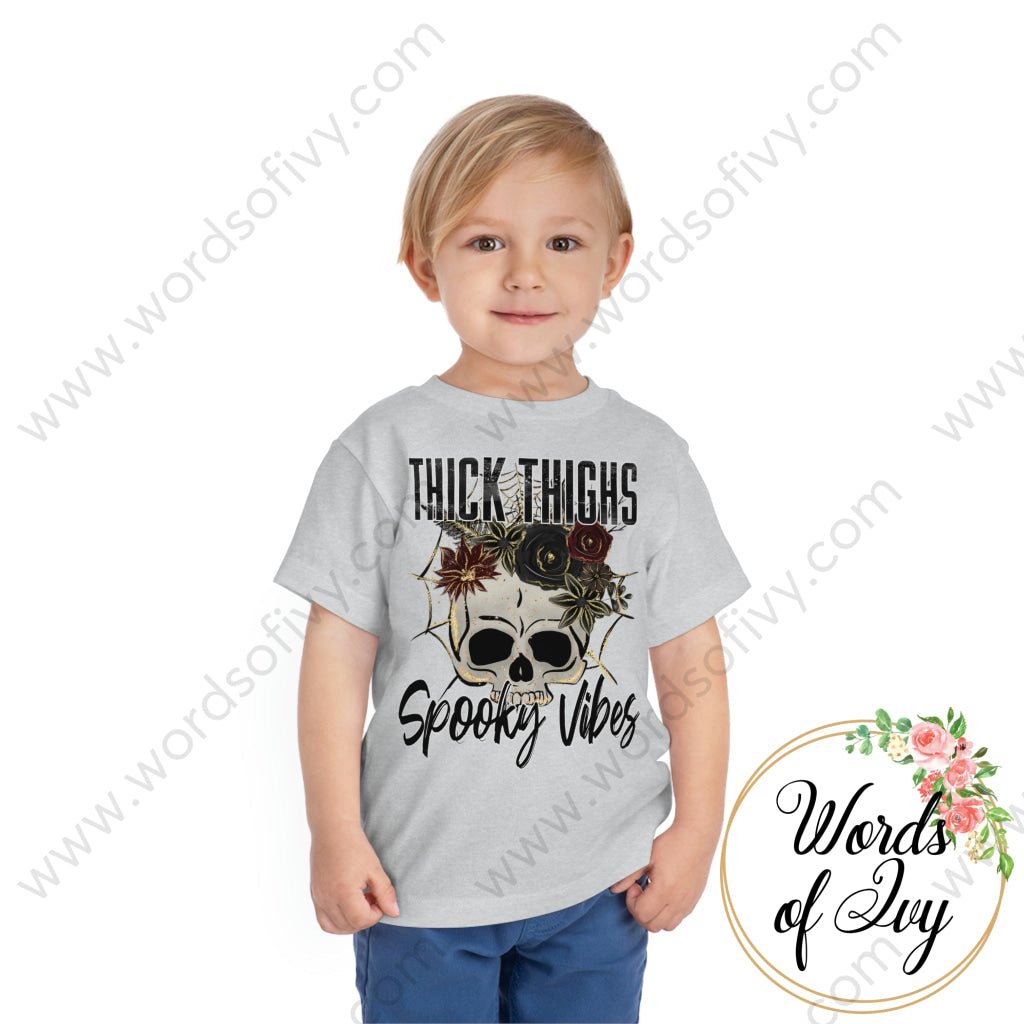 Toddler Tee - Thick Thighs Spooky Vibes 221009036 Kids Clothes