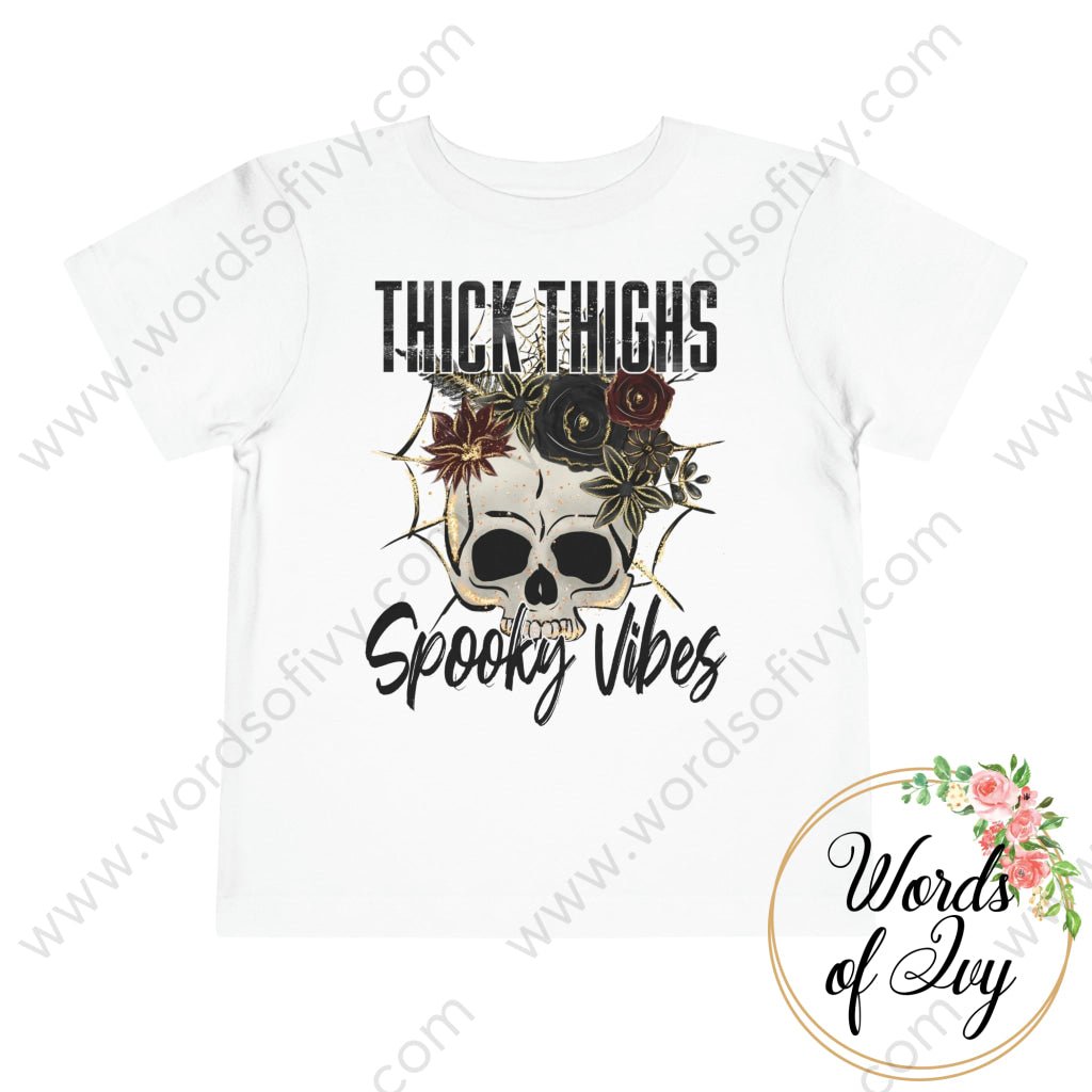 Toddler Tee - Thick thighs spooky vibes 221009036 | Nauti Life Tees