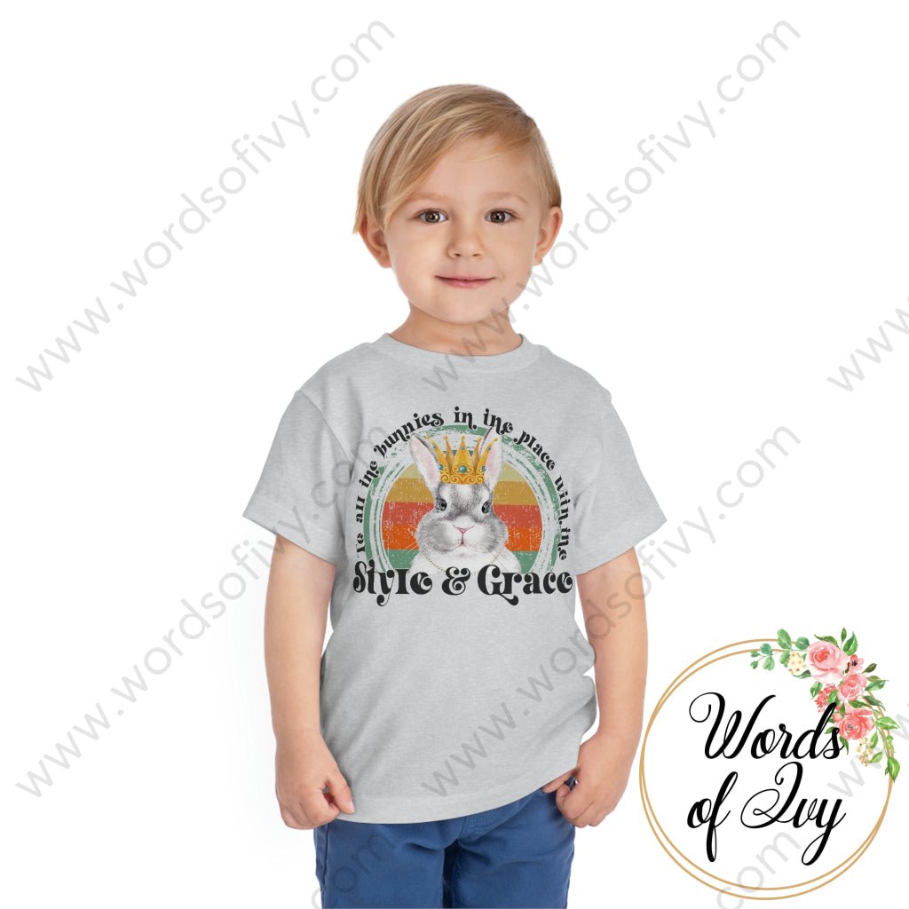 Toddler Tee - To All The Bunnies In Place With Style And Grace 220222002 Kids Clothes