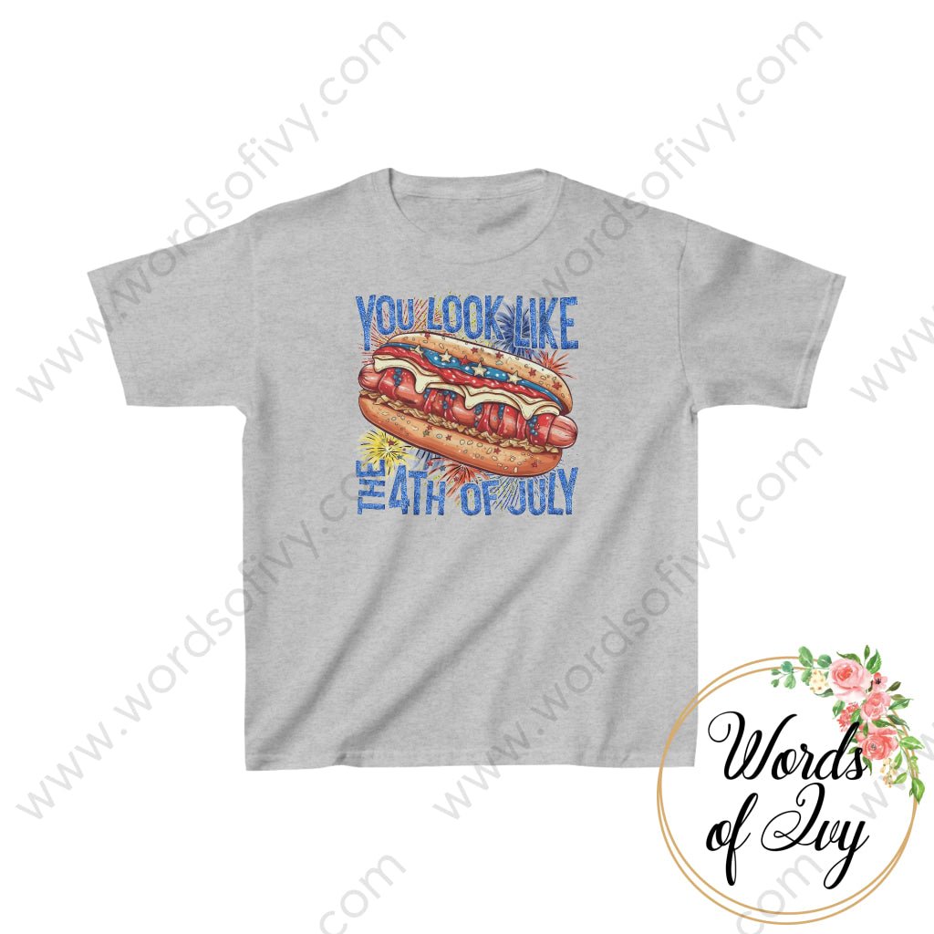 Toddler Tee - You Look Like The 4Th Of July 230629004 Xs / Sport Grey Kids Clothes
