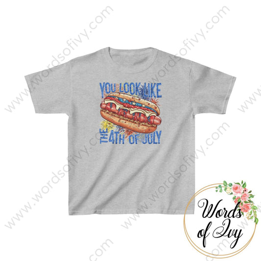 Toddler Tee - You Look Like The 4Th Of July 230629004 Xs / Sport Grey Kids Clothes