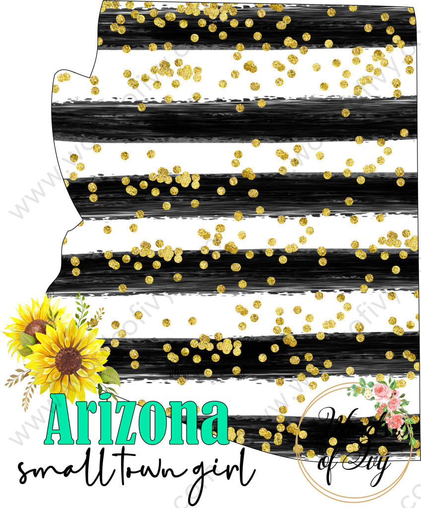 Us State Sublimation Digital Download - Sunflower Arizona 210621