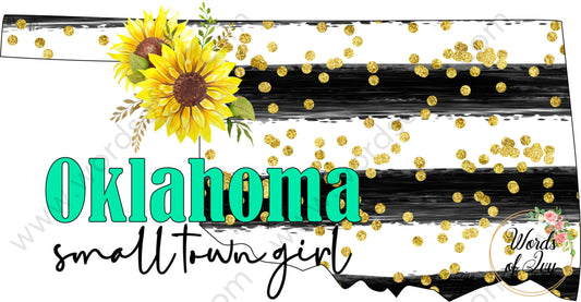 US State Sublimation Digital Download - Sunflower Oklahoma 210621 | Nauti Life Tees